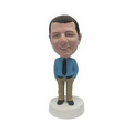 Stock "What's On Your Mind?" Education Male Bobblehead